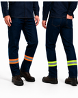 Pantalon de mezclilla con reflejante
